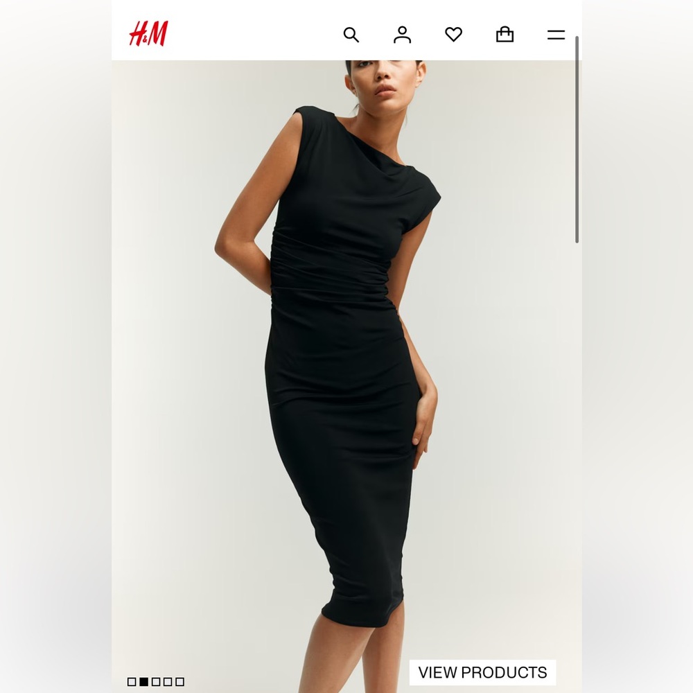 H&M elegant black dress XXL